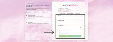 création compte consultant